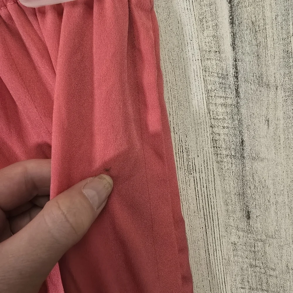 Thread Story Pink Lightweight Strapless Jumpsuit Womens Size Large